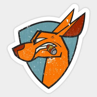 Angry Kanga - Left Sticker